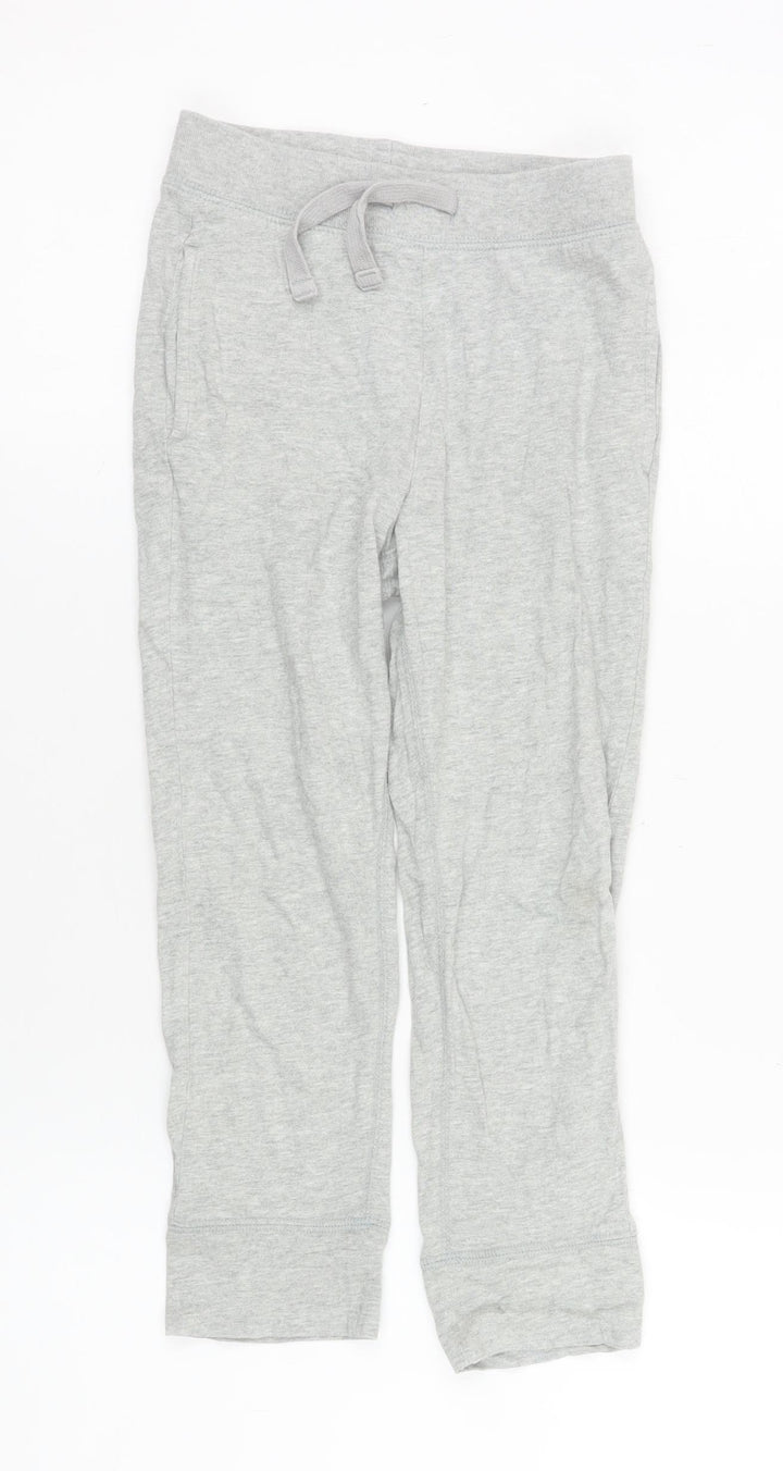 GAP Boys Grey Cotton Jogger Trousers 5 Years Elastic Waist Casual