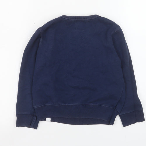 GAP Boys Blue Space Alien Astronaut Pullover Sweatshirt 5 Years Fleece