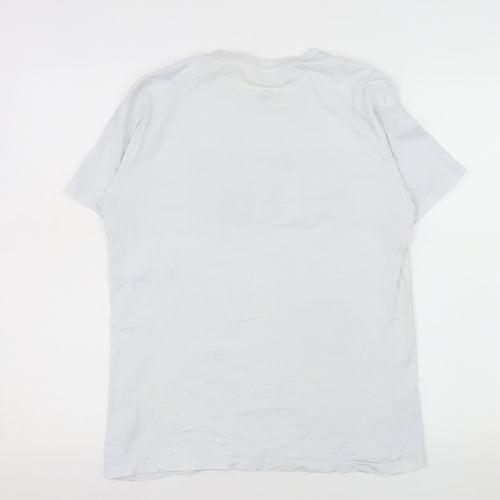 Converse Men’s White All Star Graphic T-Shirt XS Crew Neck Cotton