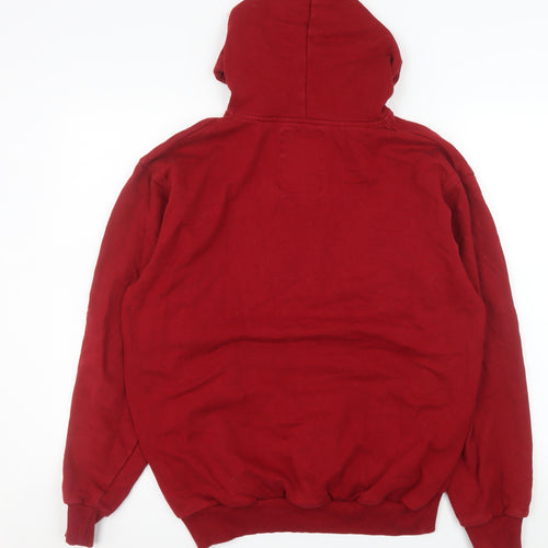 Paris Produit Original Men's Red Pullover Hoodie L Graphic Print