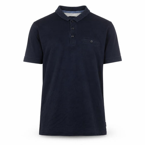 Ted Baker Men's Blue Short Sleeve Cotton Polo Shirt Size S