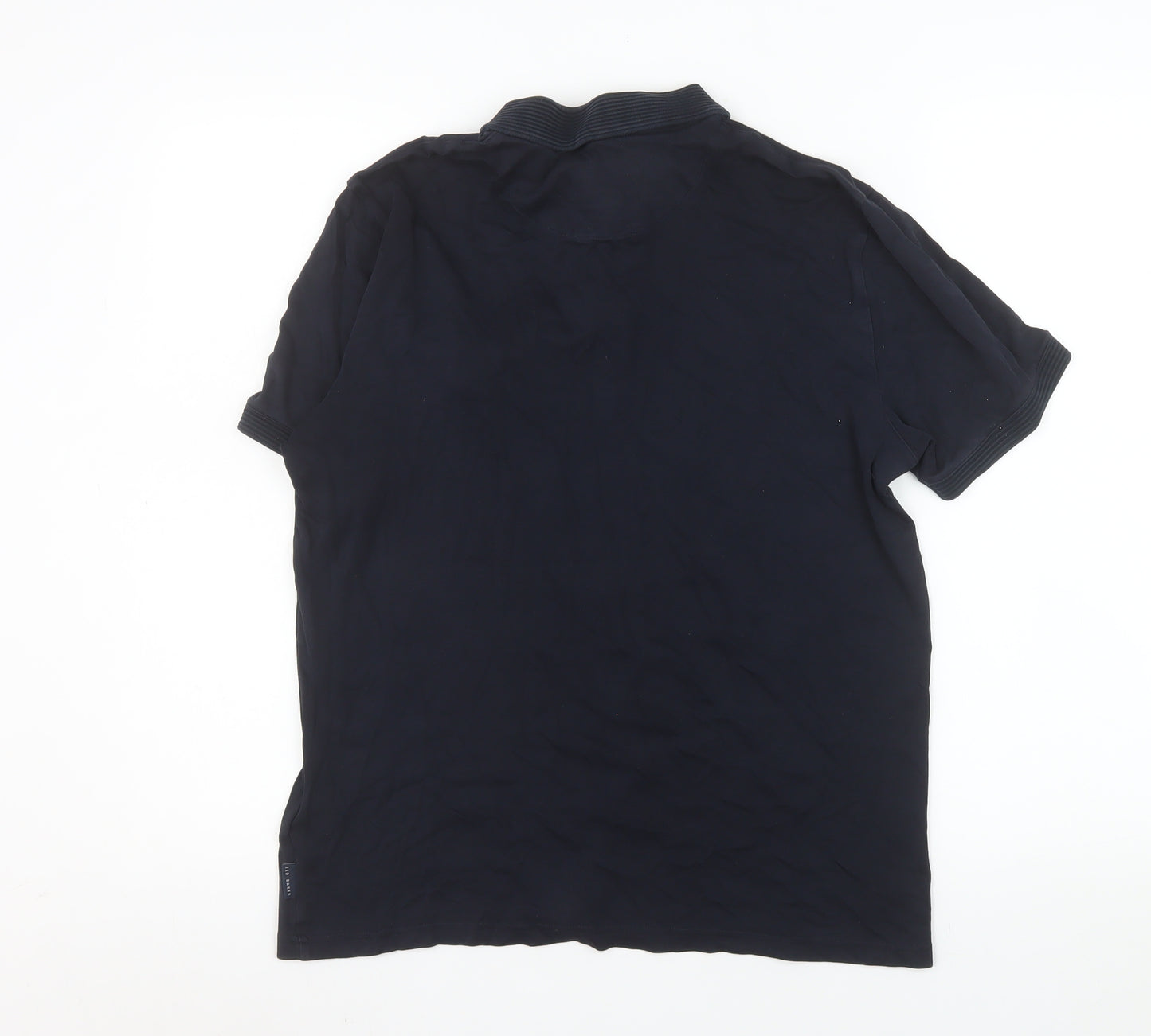 Ted Baker Men's Blue Short Sleeve Cotton Polo Shirt Size S