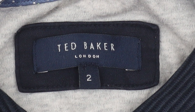 Ted Baker Men's Blue Short Sleeve Cotton Polo Shirt Size S