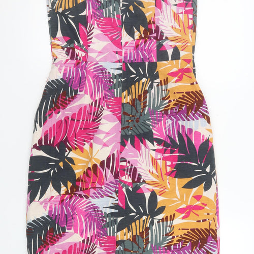 Banana Republic Women’s Multicoloured Silk Strapless Dress Size 10