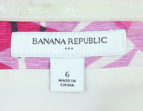 Banana Republic Women’s Multicoloured Silk Strapless Dress Size 10