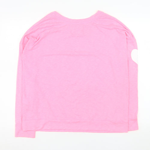 Superdry Sport Women's Pink Long Sleeve Jersey T-Shirt Size M