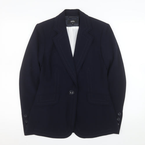 Marks and Spencer Women's Navy Single-Breasted Blazer UK 10