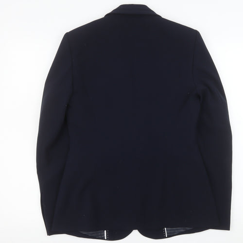 Marks and Spencer Women's Navy Single-Breasted Blazer UK 10
