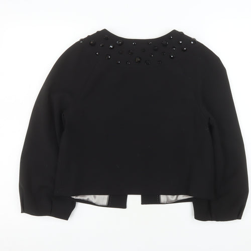 Marks and Spencer Autograph Women's Black Beaded Short Jacket UK 8
