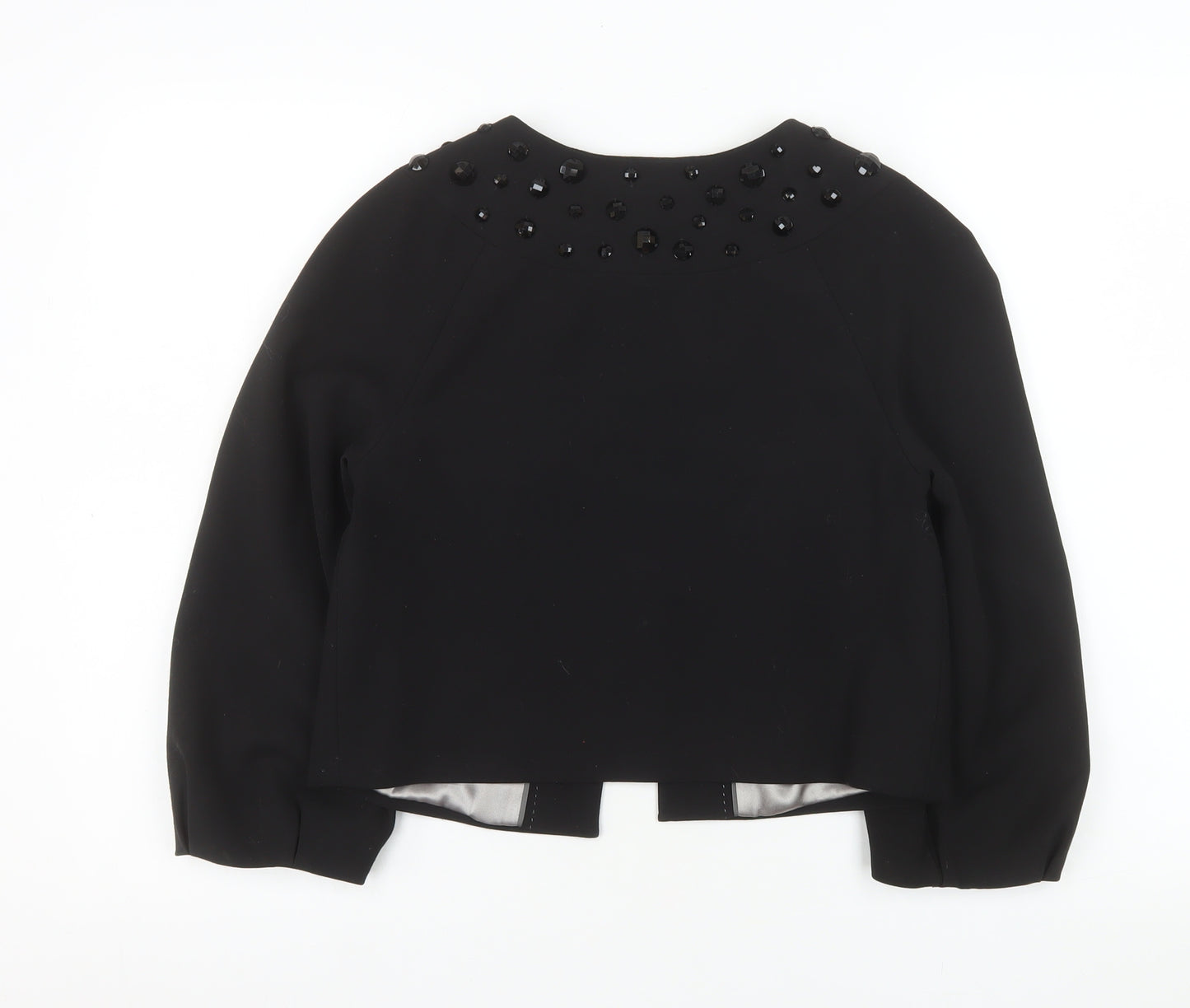 Marks and Spencer Autograph Women's Black Beaded Short Jacket UK 8