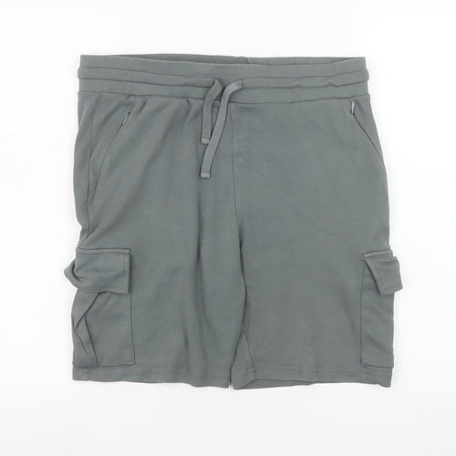 Bee Inspired Men's Grey Cotton Athletic Sweat Shorts Size L