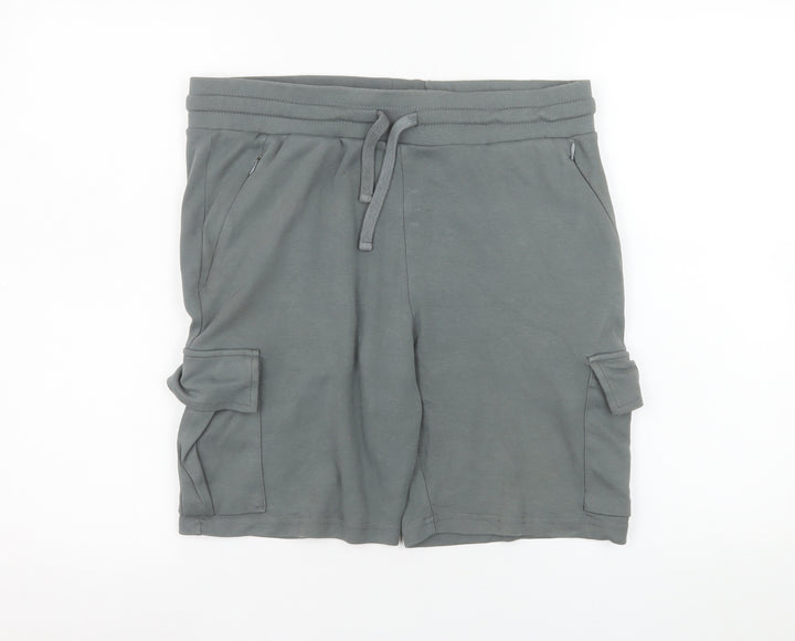 Bee Inspired Men's Grey Cotton Athletic Sweat Shorts Size L