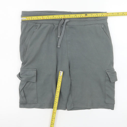 Bee Inspired Men's Grey Cotton Athletic Sweat Shorts Size L