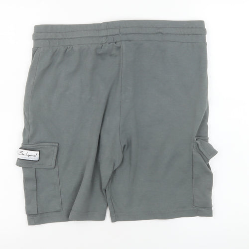 Bee Inspired Men's Grey Cotton Athletic Sweat Shorts Size L