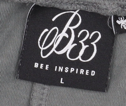 Bee Inspired Men's Grey Cotton Athletic Sweat Shorts Size L