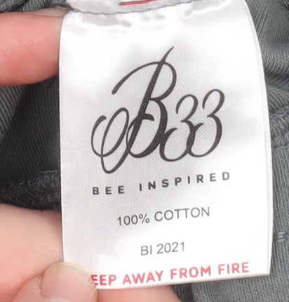 Bee Inspired Men's Grey Cotton Athletic Sweat Shorts Size L