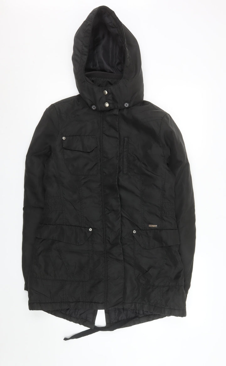 Hilfiger Denim Men's Black Hooded Parka Jacket Size M