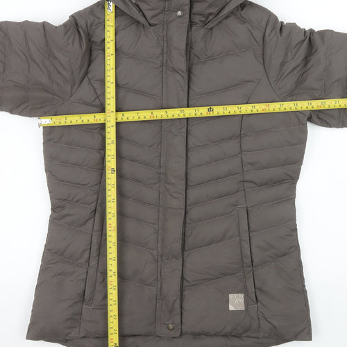 Sprayway Women Brown Puffer Jacket Size 8 Hooded Down Warm Coat