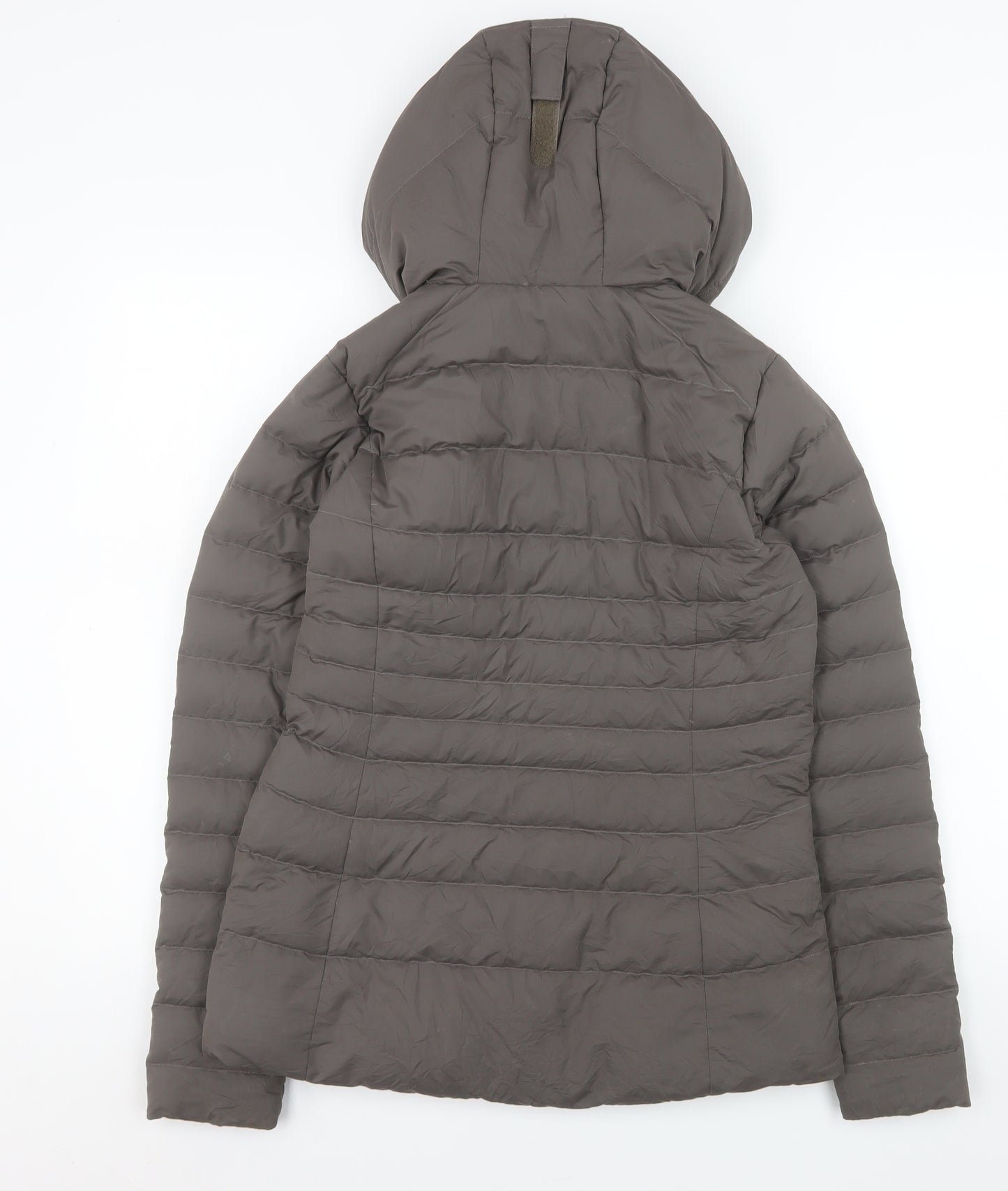Sprayway Women Brown Puffer Jacket Size 8 Hooded Down Warm Coat