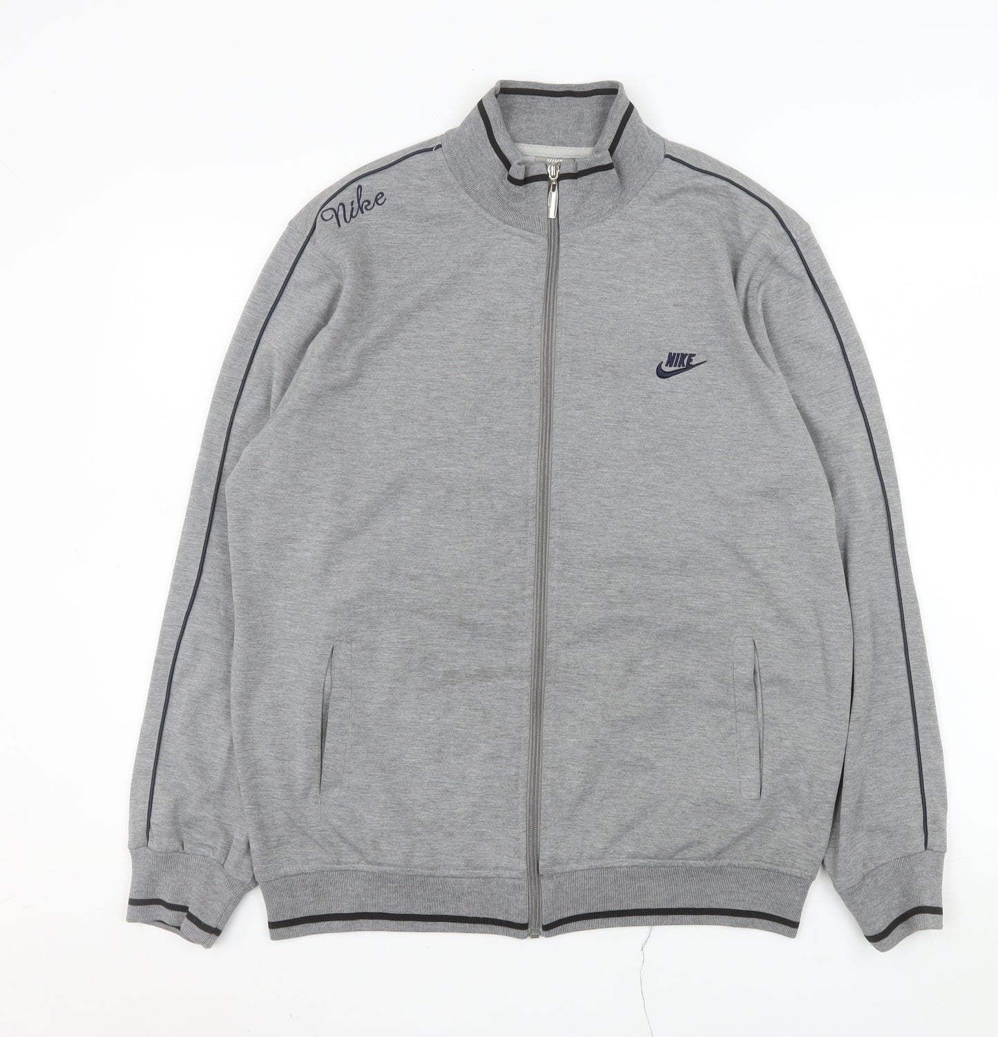 Nike Mens Grey 2XL Full Zip Sportswear Track Jacket