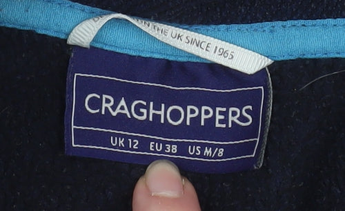 Craghoppers Women's Blue Full Zip Fleece Jacket UK 12