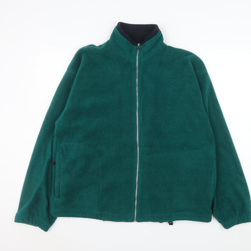 Antartex Men’s Green Fleece Full Zip Outdoor Jacket Size M