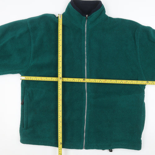 Antartex Men’s Green Fleece Full Zip Outdoor Jacket Size M