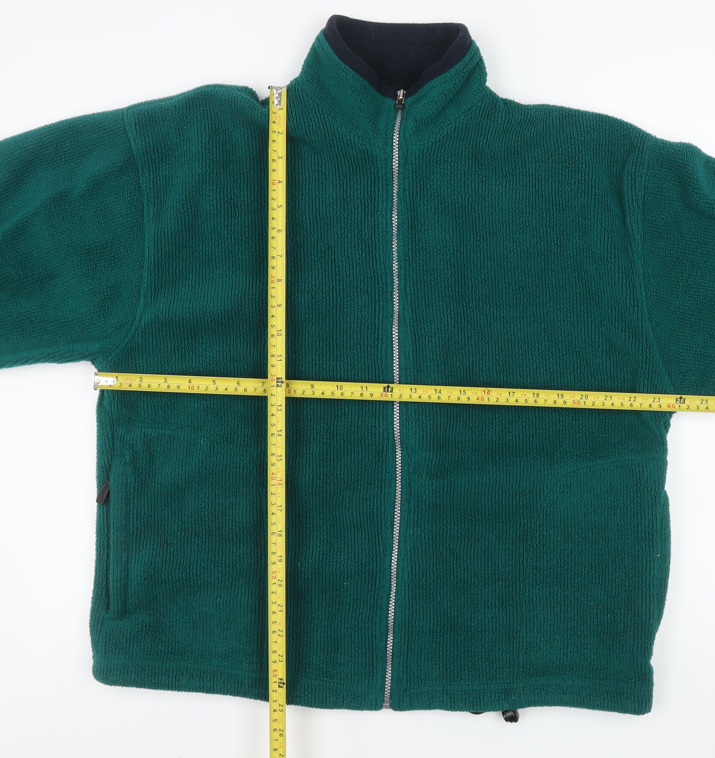 Antartex Men’s Green Fleece Full Zip Outdoor Jacket Size M