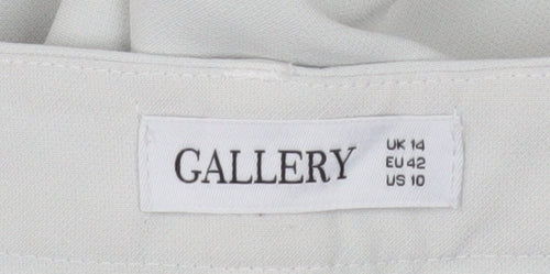 Gallery Women Ivory Chino Slim Trousers UK 14