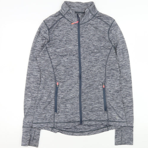 St. Bernard Women's Grey Marl Full Zip Activewear Jacket Size 12
