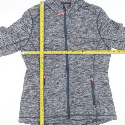 St. Bernard Women's Grey Marl Full Zip Activewear Jacket Size 12