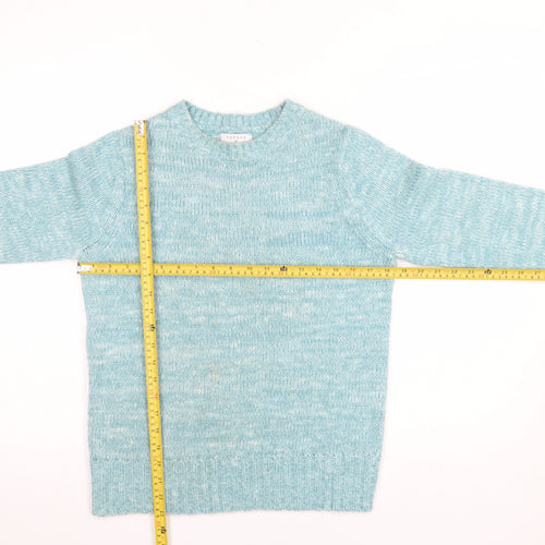 Papaya Women’s Blue Knit Pullover Jumper Size S Crew Neck