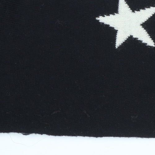 WHY NOT Women’s Black Star Sequin Pullover Jumper One Size