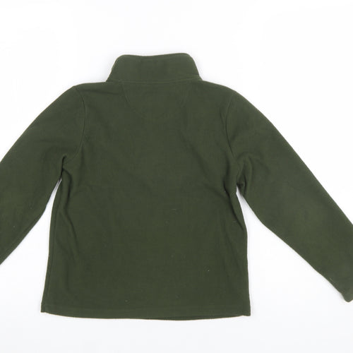 Peter Storm Boys Green Fleece 1/4 Zip Sweatshirt 7-8 Years Outdoor Pullover