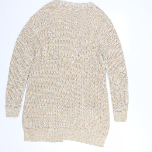 River Island Women’s Beige Chunky Knit Long Cardigan Size S
