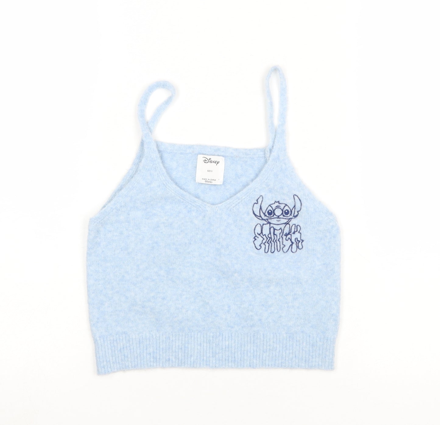 Disney Women’s Blue Stitch Knit Camisole Tank Top Size S