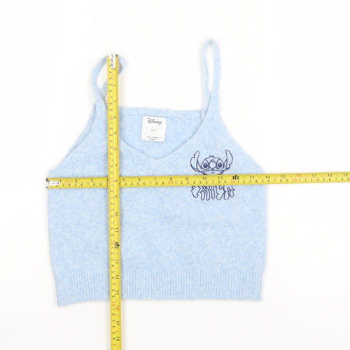 Disney Women’s Blue Stitch Knit Camisole Tank Top Size S