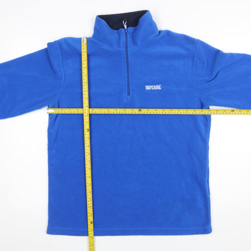 Regatta Men's Blue Fleece Half Zip Pullover Sweatshirt Size L