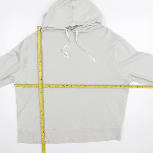 Marks and Spencer Mens Grey 2XL Pullover Hoodie Cotton Lightweight