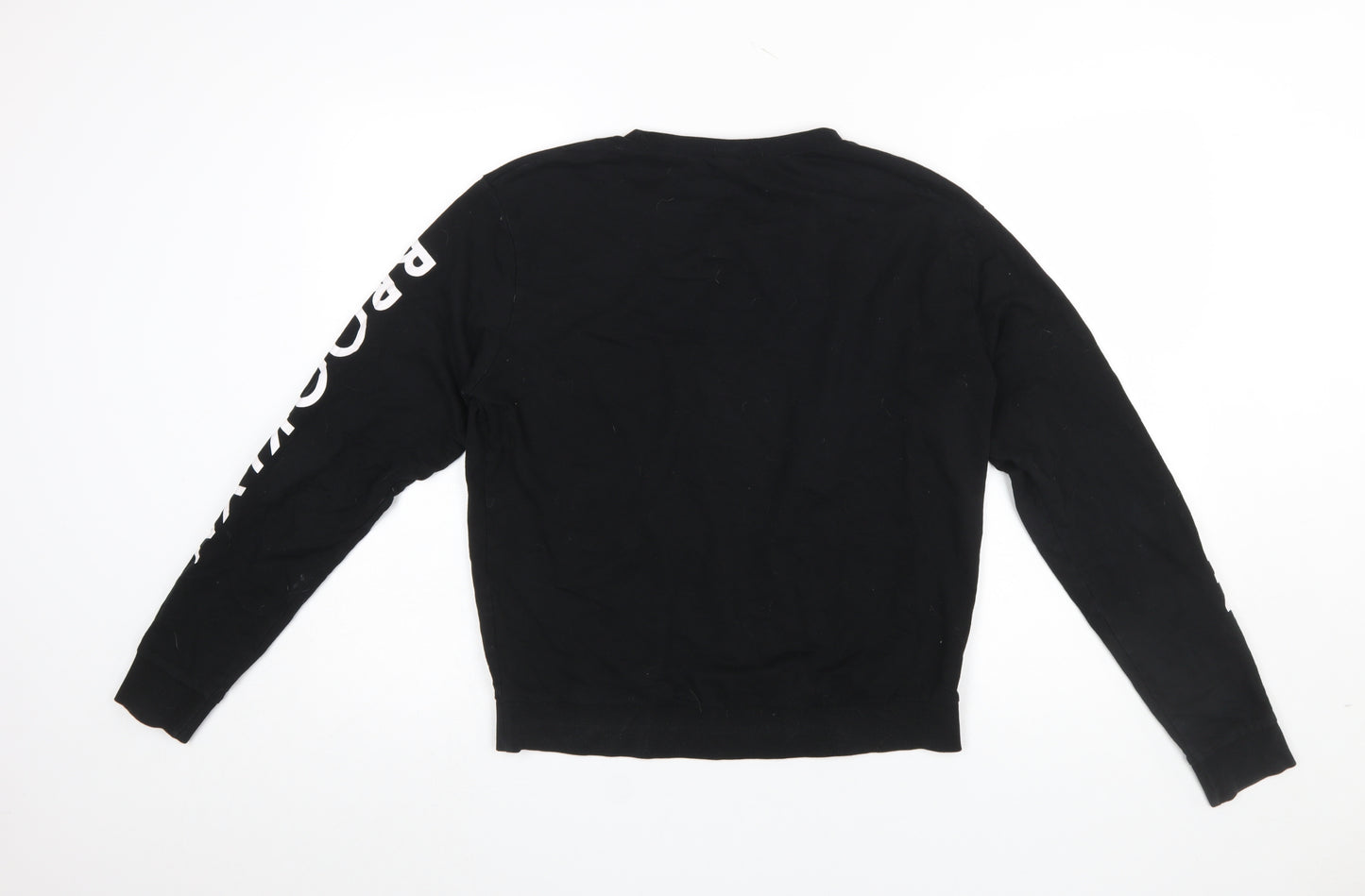 H&M Divided Womens Black NYC Brooklyn Pullover Sweatshirt M