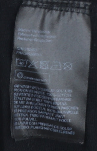 H&M Divided Womens Black NYC Brooklyn Pullover Sweatshirt M