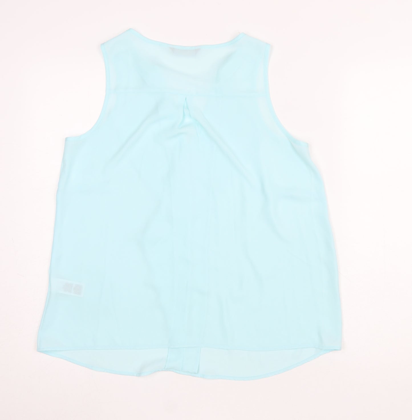 Marks and Spencer Women’s Blue Sleeveless V-Neck Tunic Blouse Size 10
