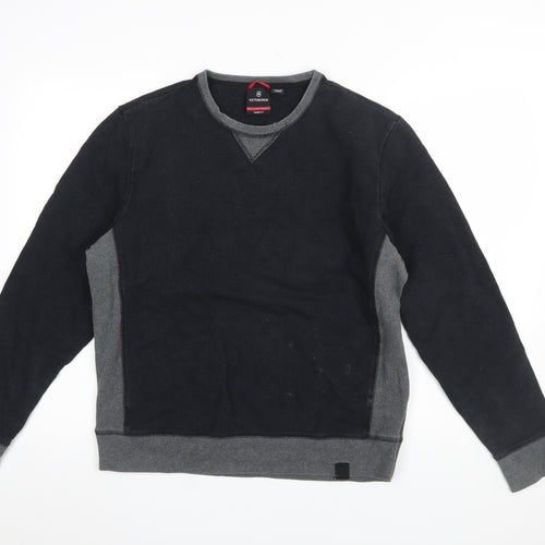 Victorinox Men's Black Crew Neck Pullover Sweatshirt Size L Slim Fit
