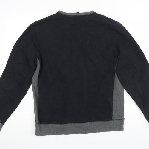 Victorinox Men's Black Crew Neck Pullover Sweatshirt Size L Slim Fit