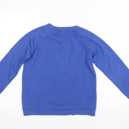 TEX Girls Blue Pullover Sweatshirt 11-12 Years GRL Logo Crew Neck Jumper