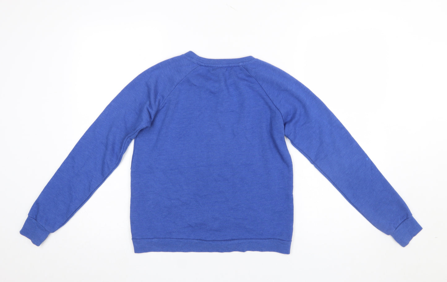 TEX Girls Blue Pullover Sweatshirt 11-12 Years GRL Logo Crew Neck Jumper