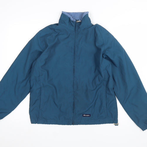 Champion Men Blue M Basic Full Zip Polyester Jacket