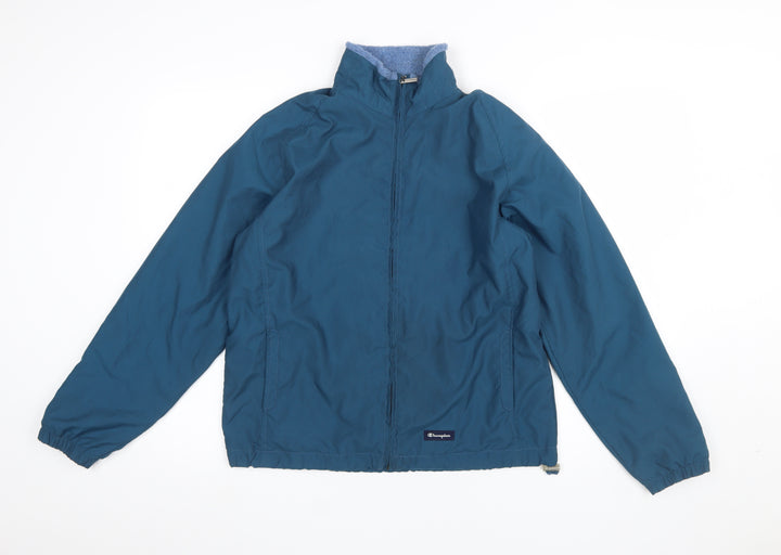 Champion Men Blue M Basic Full Zip Polyester Jacket
