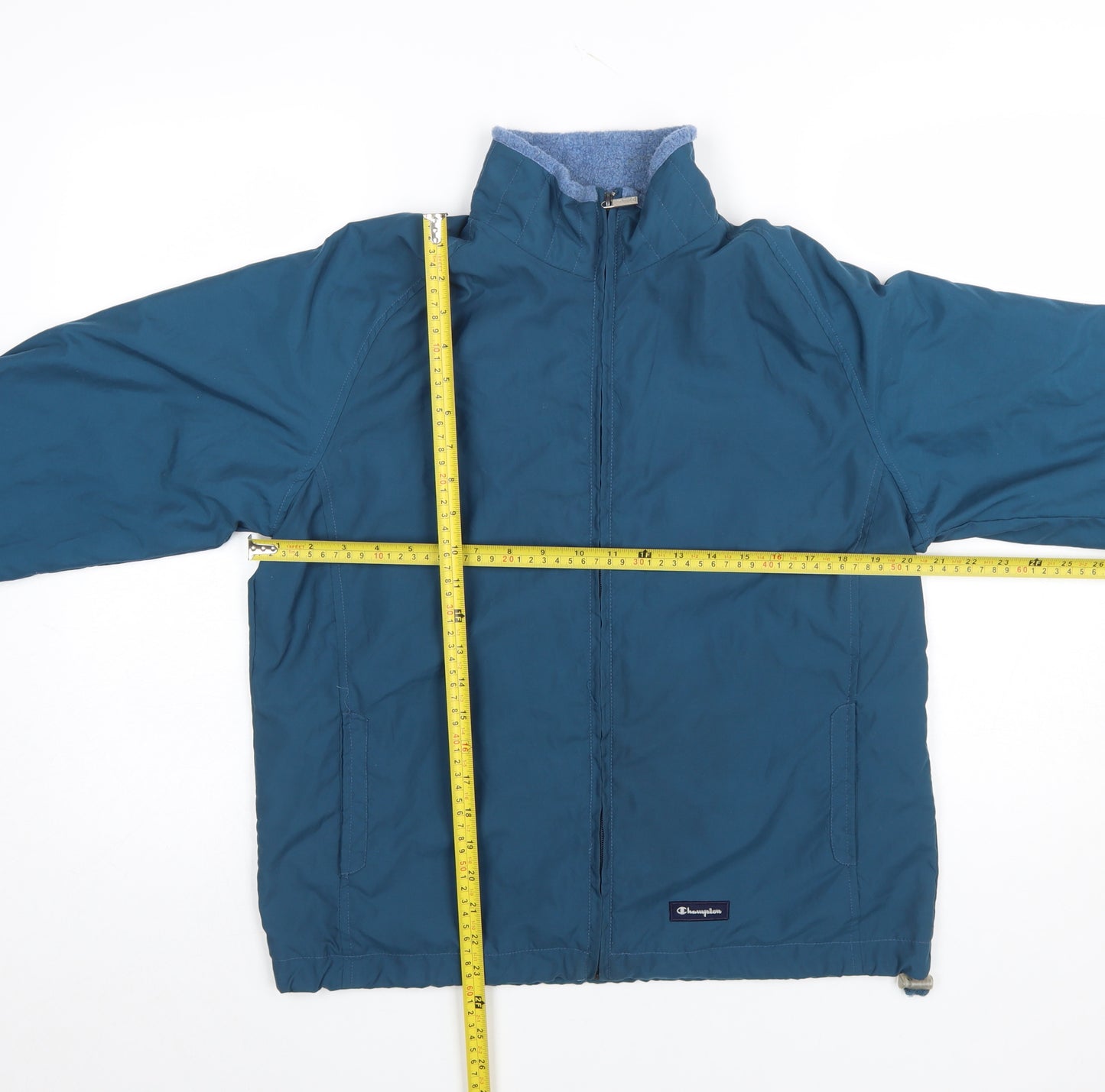 Champion Men Blue M Basic Full Zip Polyester Jacket