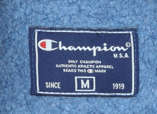 Champion Men Blue M Basic Full Zip Polyester Jacket